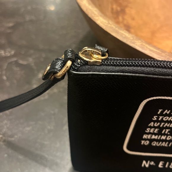 Coach Storypatch Black Wristlet Clutch - Picture 2 of 7